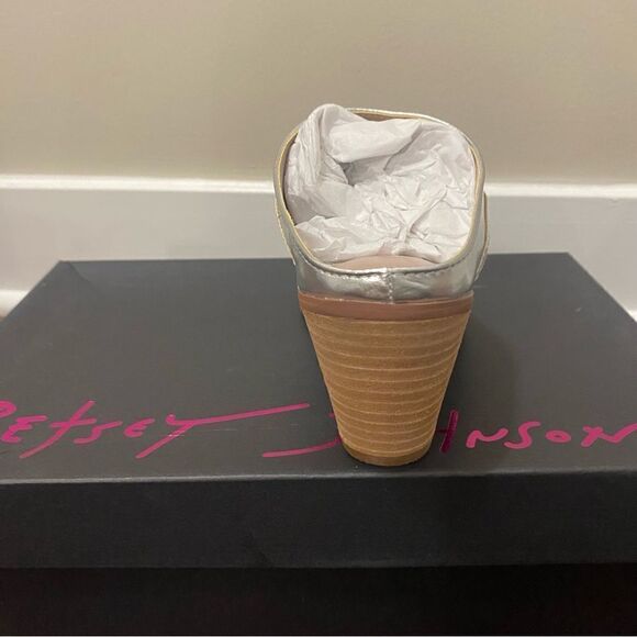 Betsy Johnson Denniss Embellished Patent Western Mules - Picture 12 of 16